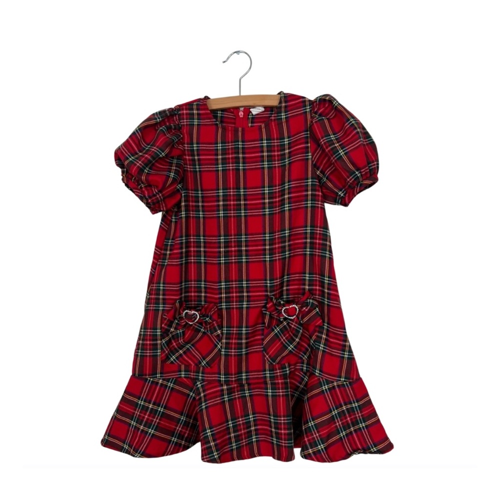 Plaid Red Kids Dress